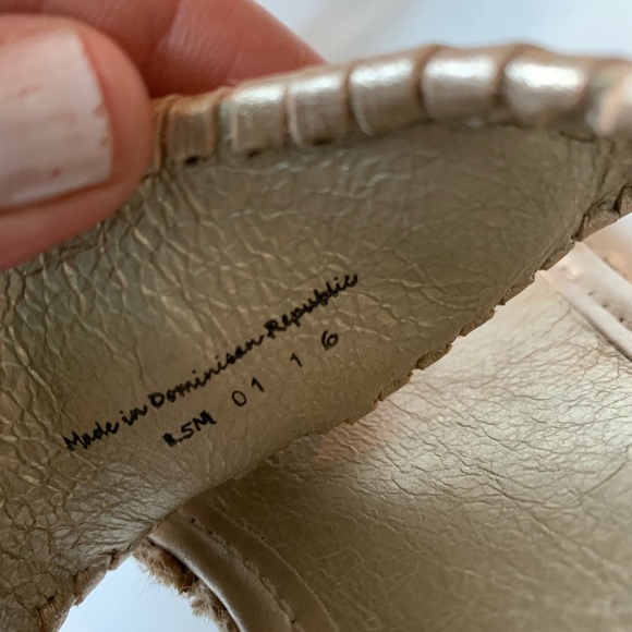 Jack Rogers Wedge Thong, Gold - Picture 4 of 6